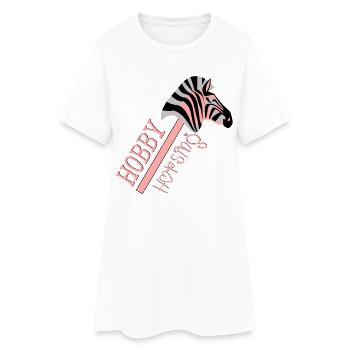 CHEVAL DE CHEVAL DE LOISIR - ZÈBRE - Robe T-shirt Femme - blanc - Devant