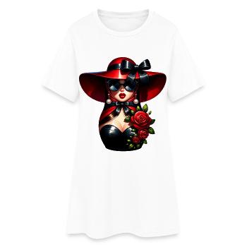 Fille russe ! Matriochka Russe pour Russes - Robe T-shirt Femme - blanc - Devant