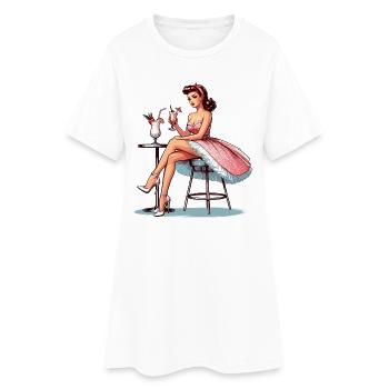 Femme Rockabilly Pina Colada Cadeau - Robe T-shirt Femme - blanc - Devant