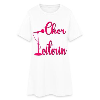 Hobby Chor Leitung Chorleiterin - Frauen T-Shirt-Kleid - Weiß - Vorne