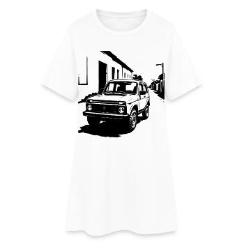 Off-road legend classic - Women’s T-Shirt Dress - white - Front