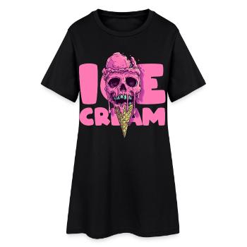 Drôle.... - Robe T-shirt Femme - noir - Devant