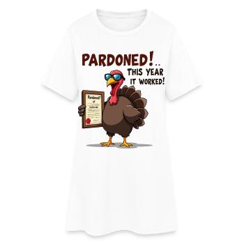 Pardoned Turkey - Women’s T-Shirt Dress - white - Front