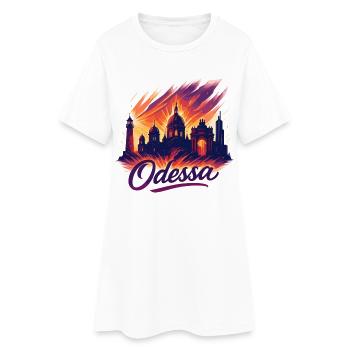 Ville d’Odessa Ukraine Perle au bord de la mer Cadeau - Robe T-shirt Femme - blanc - Devant