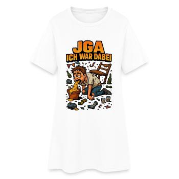 JGA Ich war dabei Hangover Chaos Polterabend - Frauen T-Shirt-Kleid - Weiß - Vorne