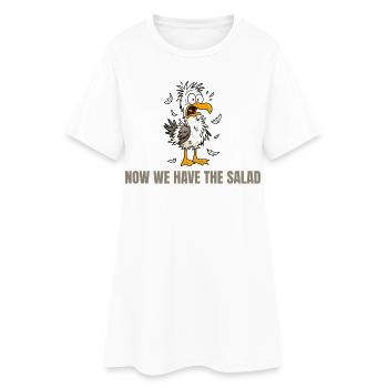 Maintenant, nous avons la salade Seagull - Robe T-shirt Femme - blanc - Devant