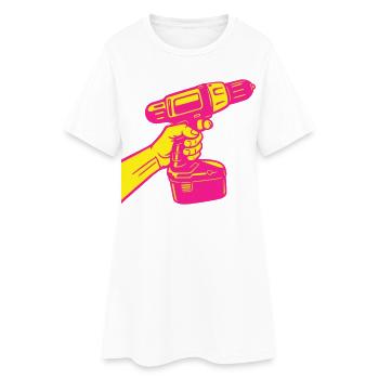 DIY Pop Art - Women’s T-Shirt Dress - white - Front