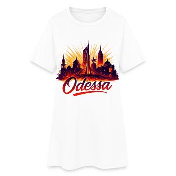 Ville d’Odessa Ukraine Perle au bord de la mer Cadeau - Robe T-shirt Femme - blanc - Devant