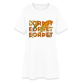 Terre ancienne - Robe T-shirt Femme - blanc - Devant