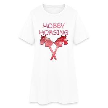 CHEVAL DE CHEVAL DE LOISIR - Robe T-shirt Femme - blanc - Devant