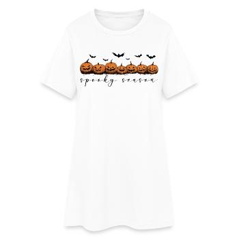 Halloween Gift Pumpkins Pumpkins Spooky Season - Women’s T-Shirt Dress - white - Front