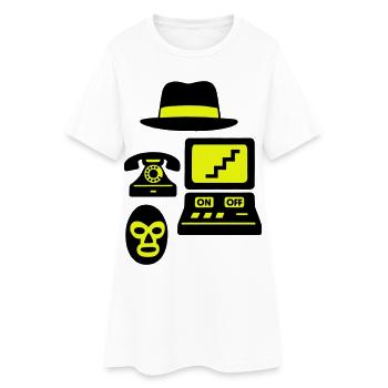 Icônes étranges - Robe T-shirt Femme - blanc - Devant