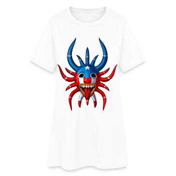 Porto Rico Vejigante - Robe T-shirt Femme - blanc - Devant