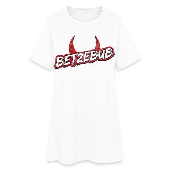 Betzebub Kaiserslautern - Frauen T-Shirt-Kleid - Weiß - Vorne