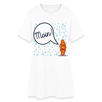 HAMBURG MOIN FRANZBRÖTCHEN - Frauen T-Shirt-Kleid - Weiß - Vorne