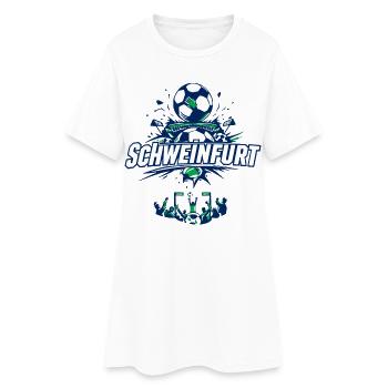 Supporter de football à Schweinfurt - Robe T-shirt Femme - blanc - Devant