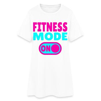 Mode Fitness en mode Gym - Robe T-shirt Femme - blanc - Devant