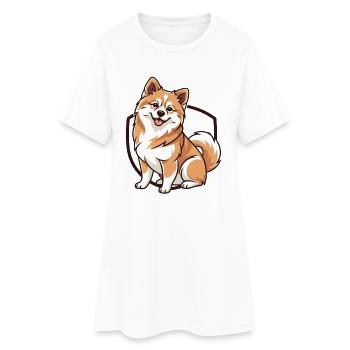 Kokoni grec - Robe T-shirt Femme - blanc - Devant