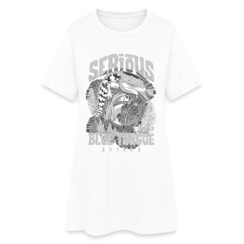 Gardien de reptiles sérieux au sujet des scinques à langue bleue - Robe T-shirt Femme - blanc - Devant