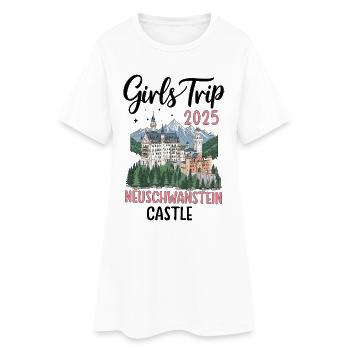 Girls Trip 2025 Neuschwanstein Castle - Frauen T-Shirt-Kleid - Weiß - Vorne