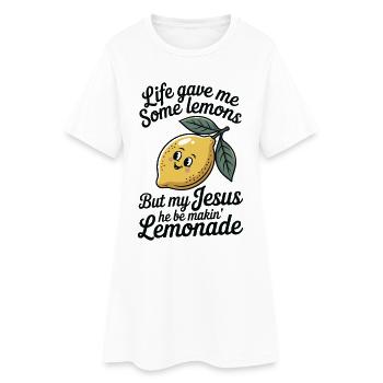 La vie m'a donné des citrons Jésus fait de la limonade - Robe T-shirt Femme - blanc - Devant