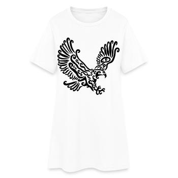 Black Eagle - Women’s T-Shirt Dress - white - Front