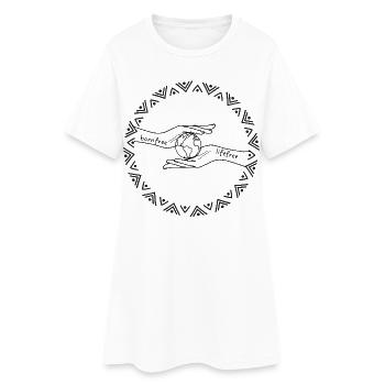 Hope, Freedom, Together - Women’s T-Shirt Dress - white - Front