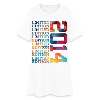 ÉDITION LIMITÉE 2014 12 ANS 12E ANNIVERSAIRE - Robe T-shirt Femme - blanc - Devant