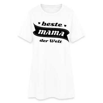 Die beste Mama der Welt - Frauen T-Shirt-Kleid - Weiß - Vorne