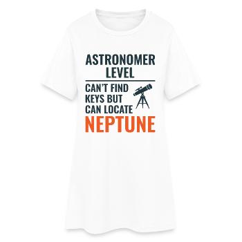 Solar System Planets Space Art  - Women’s T-Shirt Dress - white - Front