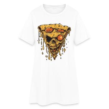 pizza_002 - Women’s T-Shirt Dress - white - Front
