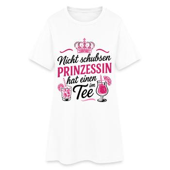 Don't push princess has one in her tea - Bachelor Party - Women’s T-Shirt Dress - white - Front