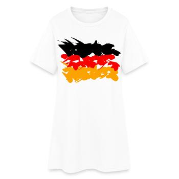 Deutschland Flagge Graffiti Design - Frauen T-Shirt-Kleid - Weiß - Vorne