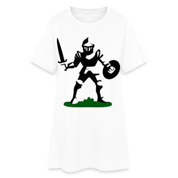Jouet de chevalier - Robe T-shirt Femme - blanc - Devant