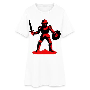Red Knight - Women’s T-Shirt Dress - white - Front