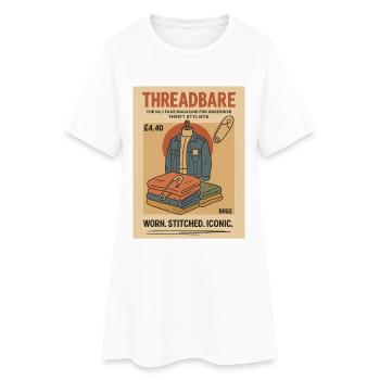 Gebraucht Genäht Ikonisch - Frauen T-Shirt-Kleid - Weiß - Vorne