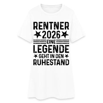 Retraités 2026 Une légende prend sa retraite - Robe T-shirt Femme - blanc - Devant