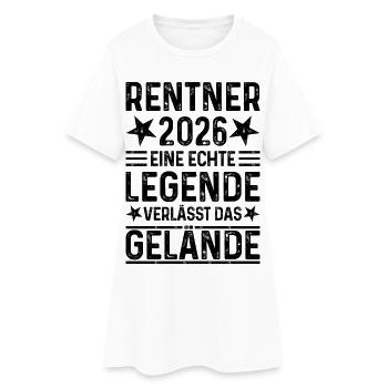 Retraités 2026 - Une légende quitte le site - Robe T-shirt Femme - blanc - Devant