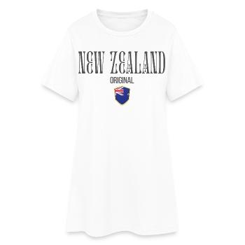 Original de Nouvelle-Zélande, Fierté de Nouvelle-Zélande - Robe T-shirt Femme - blanc - Devant