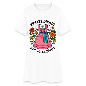 Remplacement de Dirndl – Le testament compte - Robe T-shirt Femme - blanc - Devant