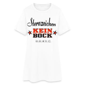 Asterisk Kein Bock Calendrier Annuel - Robe T-shirt Femme - blanc - Devant