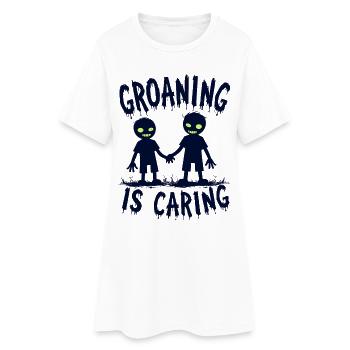 Gémissement, c’est de l’humour zombie bienveillant - Robe T-shirt Femme - blanc - Devant