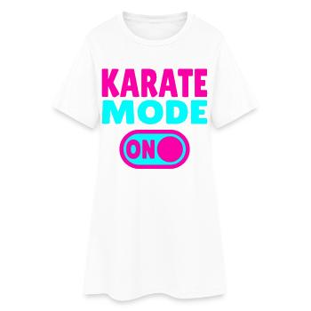 Mode Karaté ON – Motivation pour les artistes martiaux - Robe T-shirt Femme - blanc - Devant
