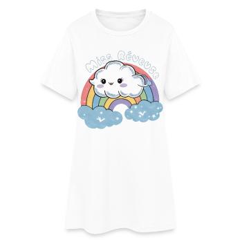Enfant Rêveur et Sommeil Miss Rêveuse Magique - Robe T-shirt Femme - blanc - Devant