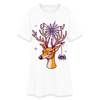Deer & Spider - Women’s T-Shirt Dress - white - Front