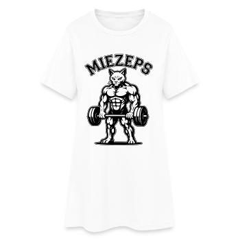 Kitty - Sore Muscles - Cat - Saying - Women’s T-Shirt Dress - white - Front