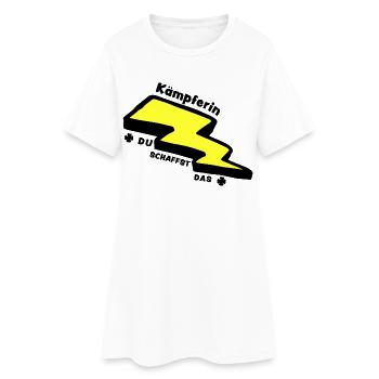 Lucky Charm: Fighter - You can do it! - Women’s T-Shirt Dress - white - Front
