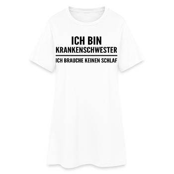 Je suis infirmière, je n’ai pas besoin de dormir - Robe T-shirt Femme - blanc - Devant