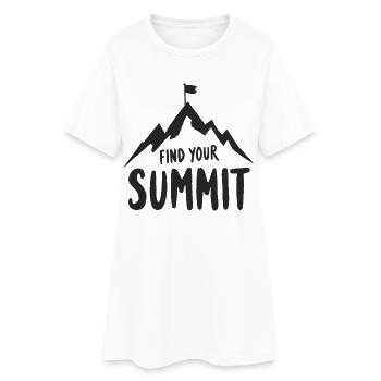 Trouvez votre sommet - Robe T-shirt Femme - blanc - Devant