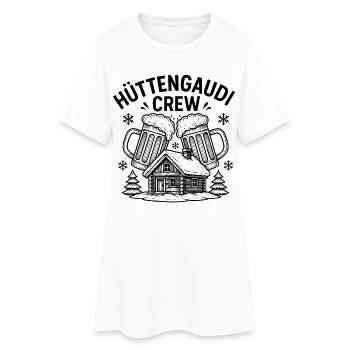 Hut fun crew - Women’s T-Shirt Dress - white - Front